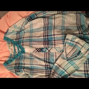 Day trip lace up shirt